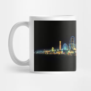 Ocean City Nj Skyline At Night Mug